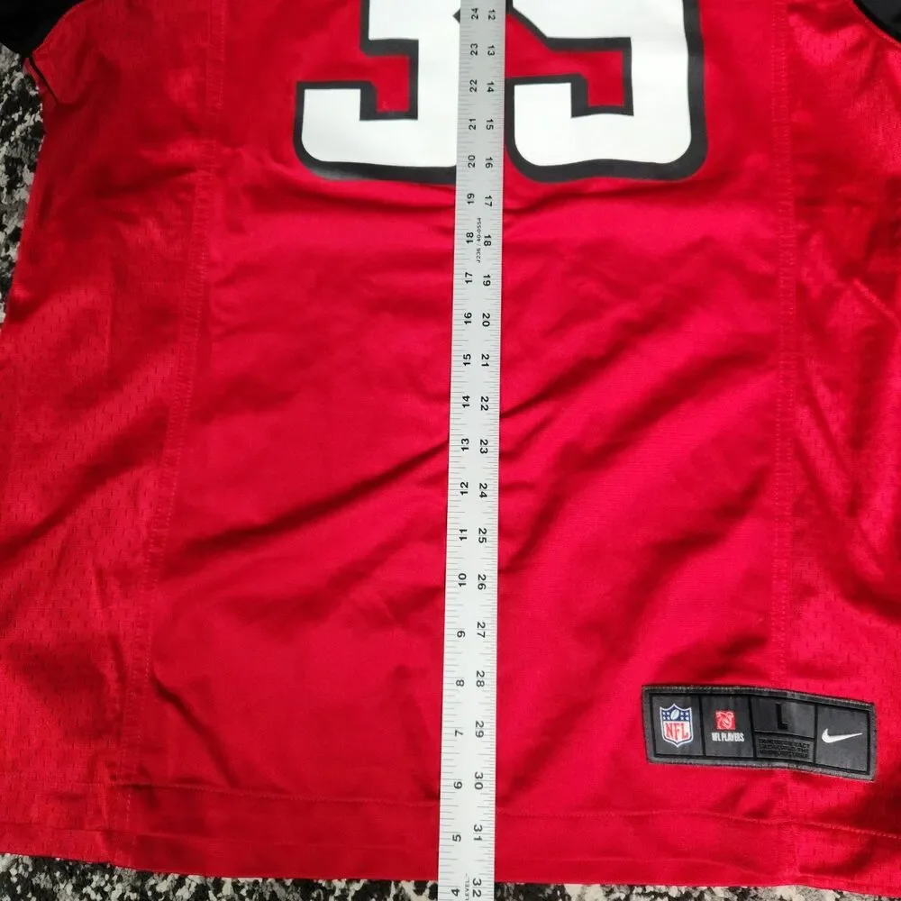 Atlanta Falcons Jersey Mens Large Red NFL Football Nike On Field Steven Jackson